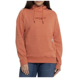 Carhartt Force Relaxed‎ Fit Lightweight Graphic Hoodie Orange 105573 Womens XS